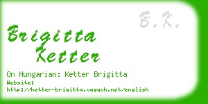 brigitta ketter business card